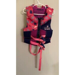 Pink Hyperlite Little Girl Child Youth Life Jacket, Size 33-55 pounds